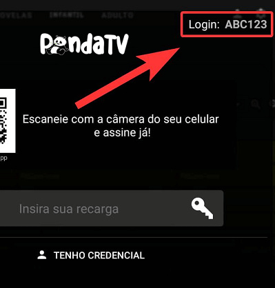 Código do usuário